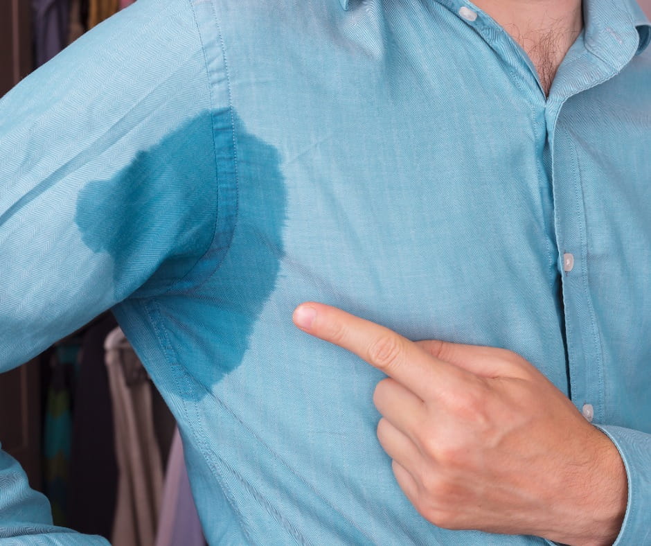 Sign of Hyperhidrosis (Excessive Sweating)