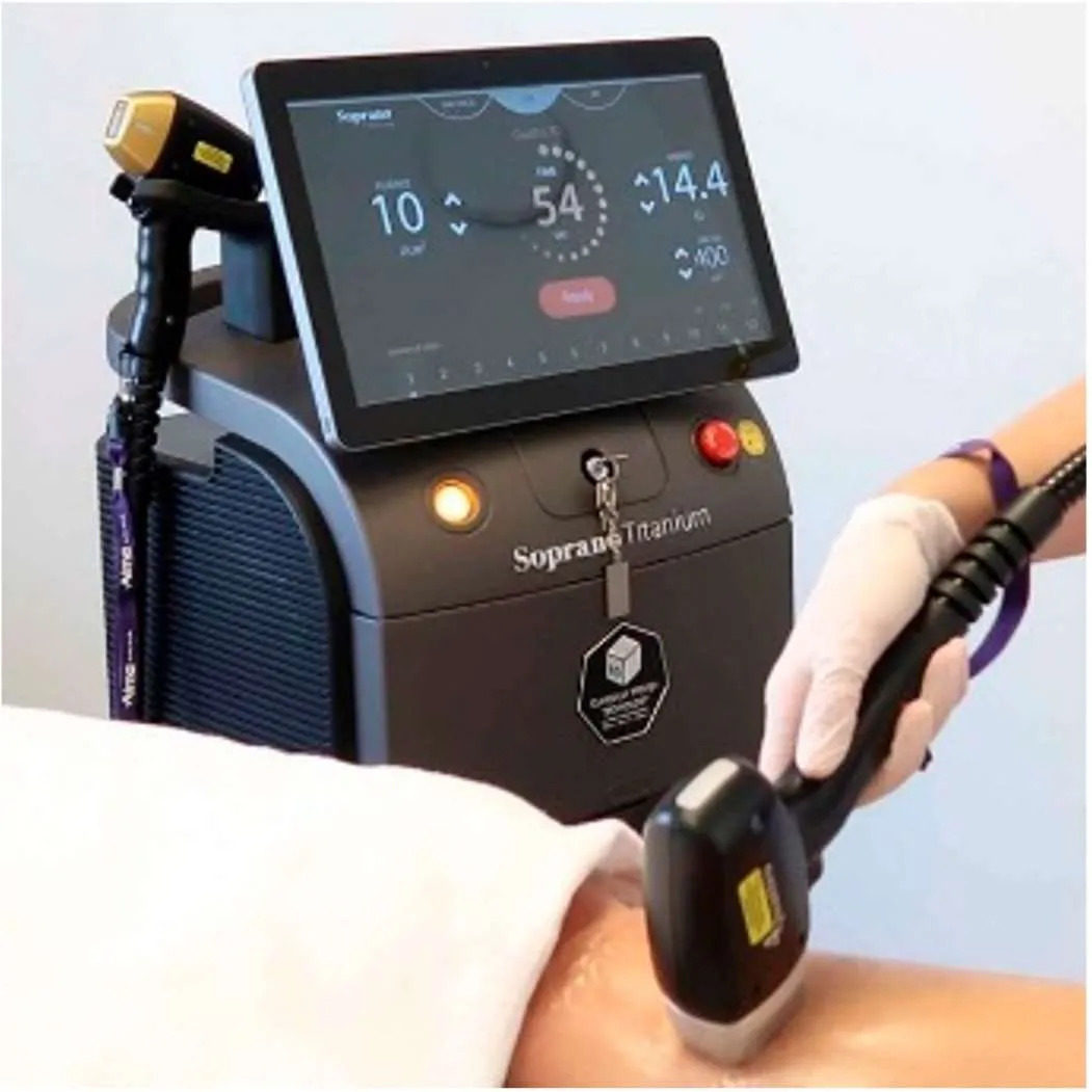 Before and after laser hair removal results at ND Skin Aesthetics Leicester