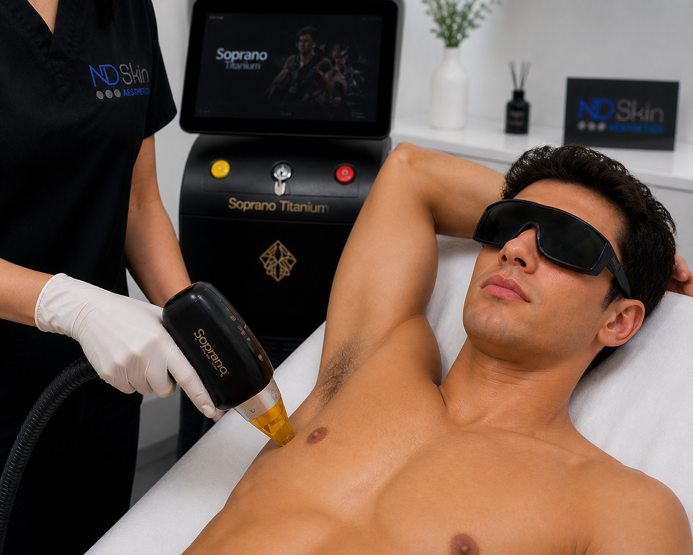 Laser hair removal for men at ND Skin Aesthetics Leicester